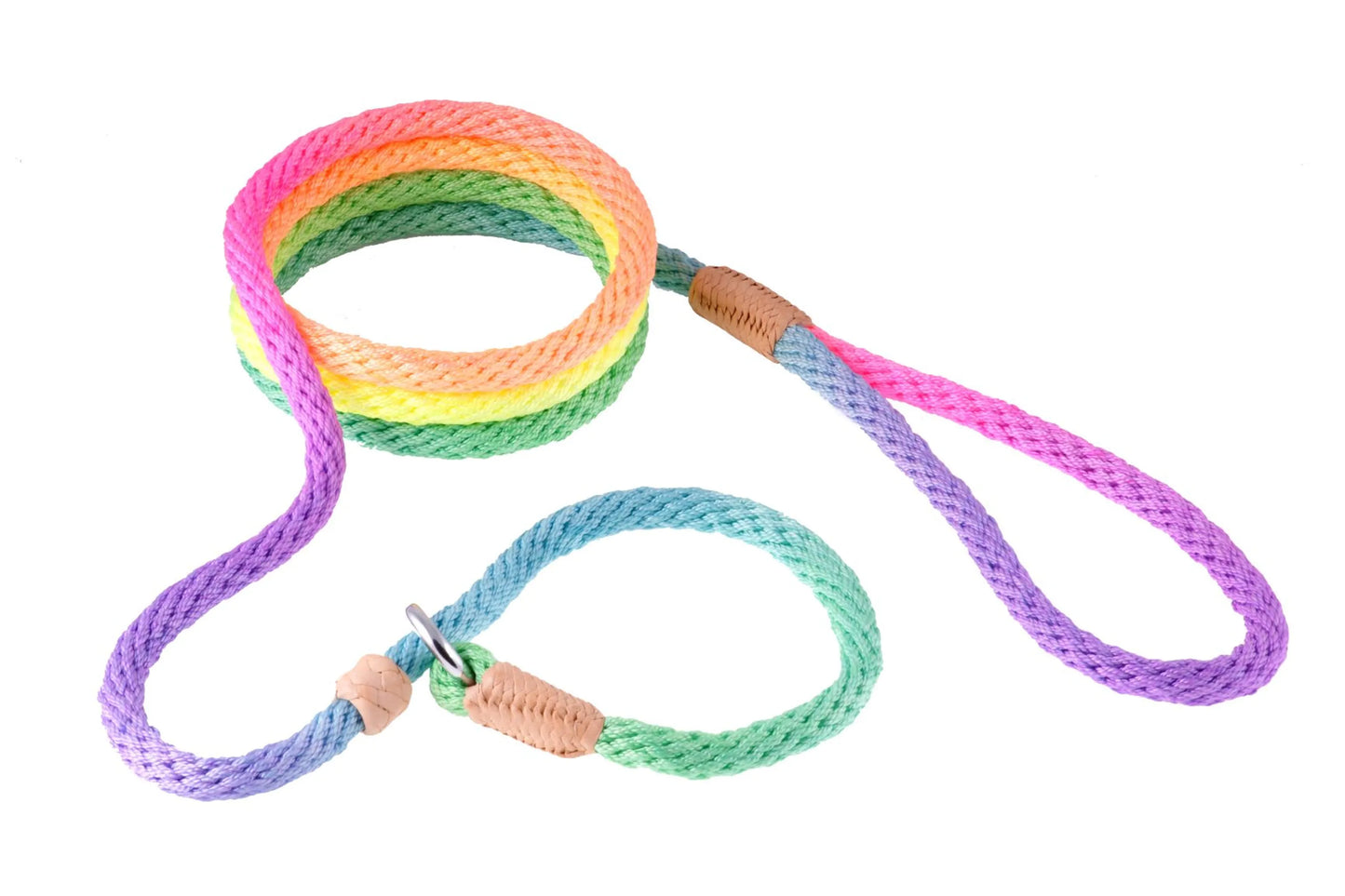 Instant Fit Premium Slip Rope Dog Leash - Humane, Adjustable & Durable