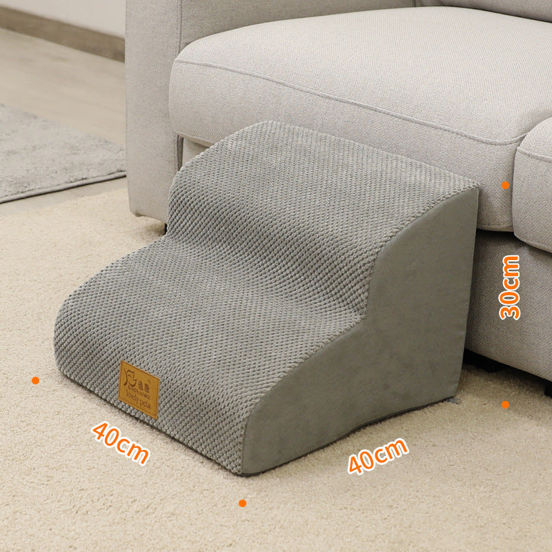 Non-Slip Bedside Pet Ladder — Gentle Steps for Small Dogs & Cats
