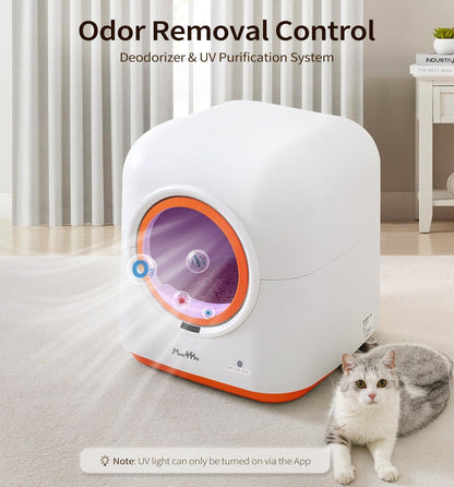 Smart Self-Cleaning Cat Litter Box — 60L, App Control, Multi-Cat, Odor-Free