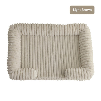 Warm Plush Pet Mat Bed — 5 Sizes S-XXL, 15 Colors, Machine Washable