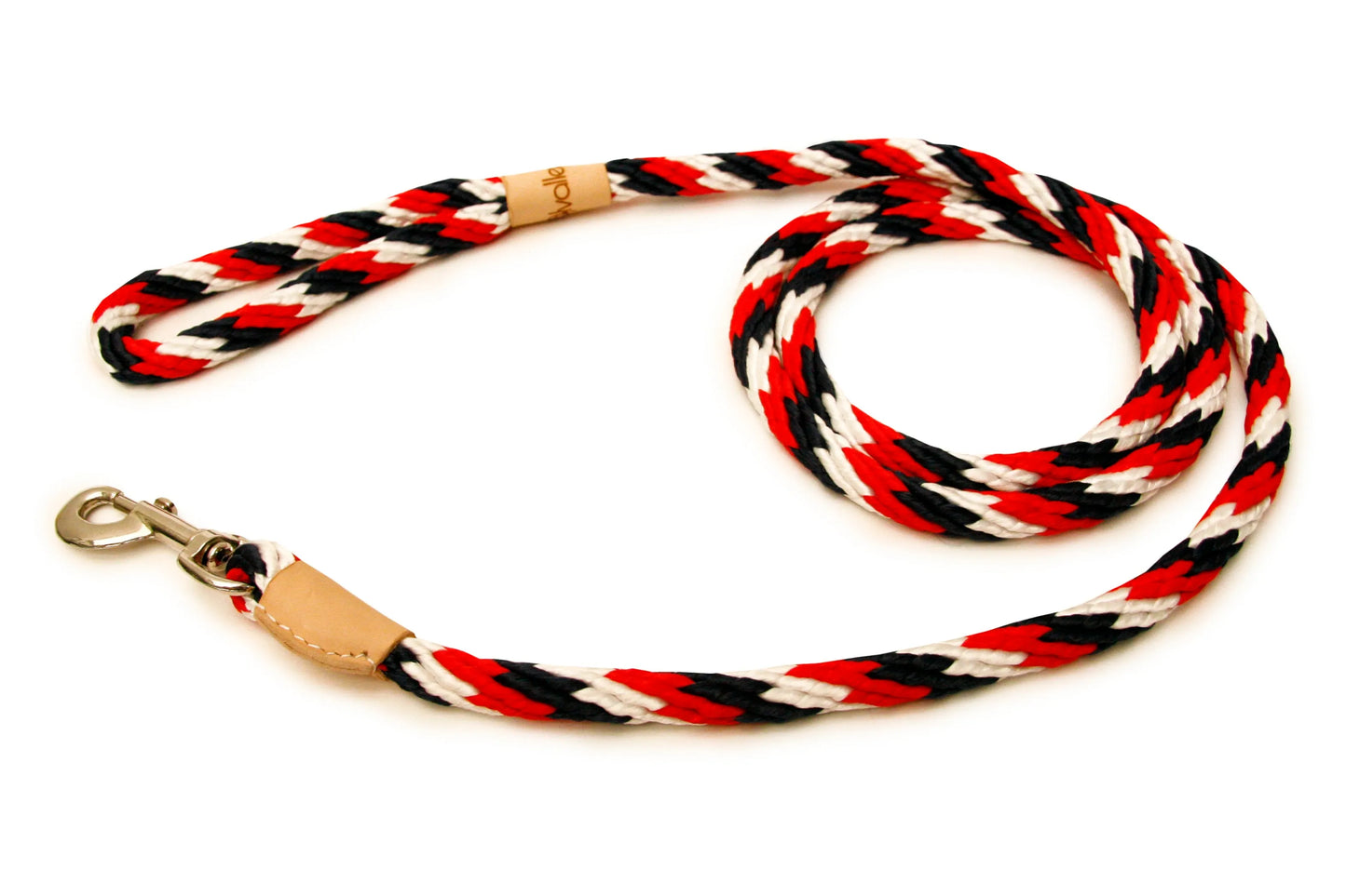 Sport Rope Dog Leash — 6ft, Braided Polypropylene, Swivel Snap Clip, 4 Colors