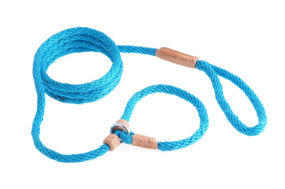 Instant Fit Premium Slip Rope Dog Leash - Humane, Adjustable & Durable