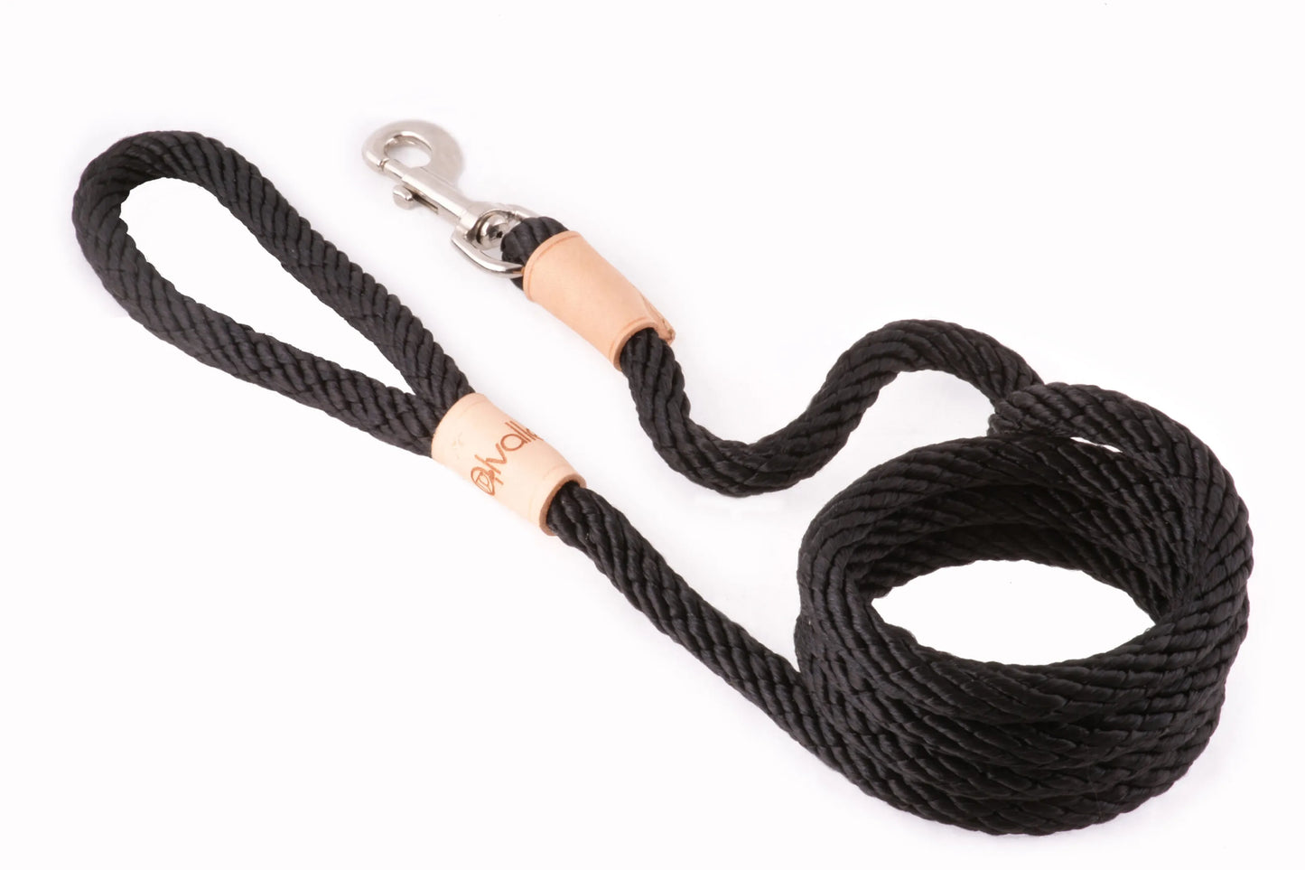 Sport Rope Dog Leash — 6ft, Braided Polypropylene, Swivel Snap Clip, 4 Colors