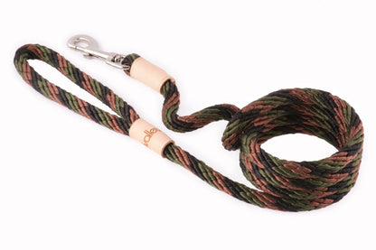 Sport Rope Dog Leash — 6ft, Braided Polypropylene, Swivel Snap Clip, 4 Colors