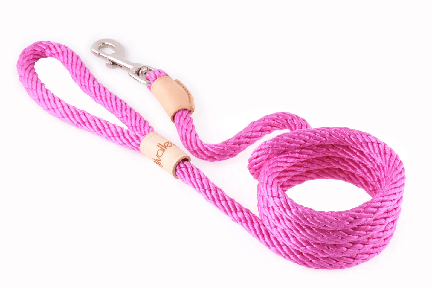 Sport Rope Dog Leash — 6ft, Braided Polypropylene, Swivel Snap Clip, 4 Colors