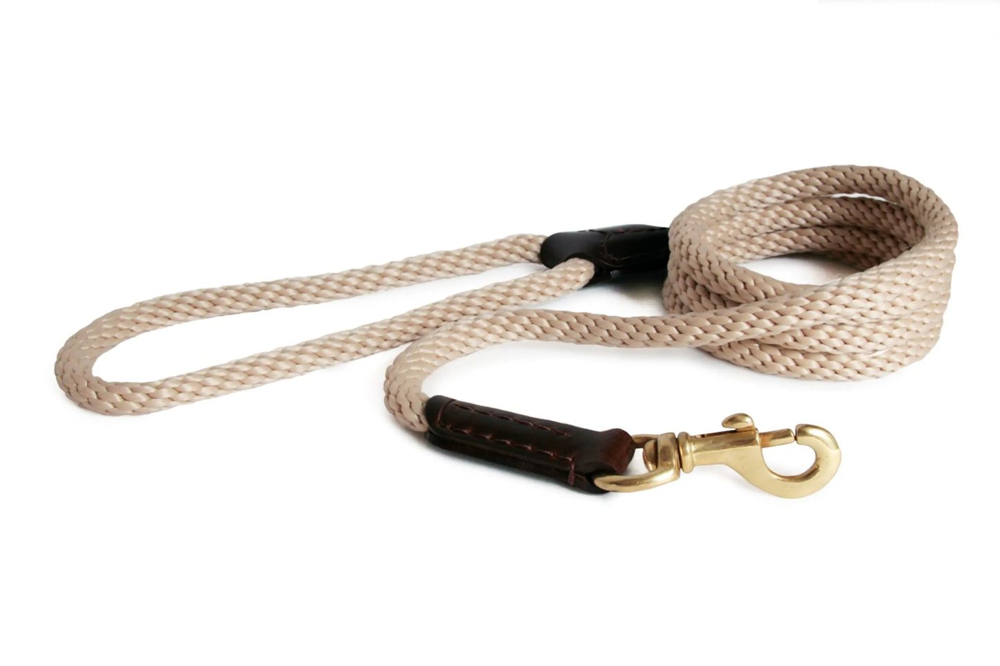 Premium Rope & Leather Dog Lead — 4ft, Show-Quality, 5 Colors, Close-Control