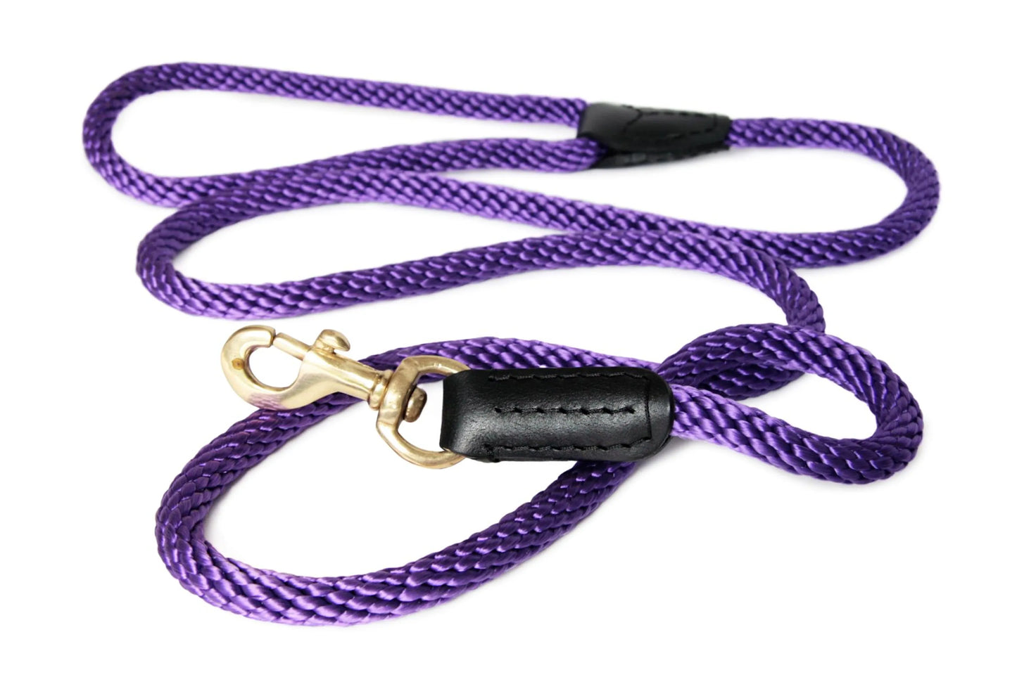 Premium Rope & Leather Dog Lead — 4ft, Show-Quality, 5 Colors, Close-Control