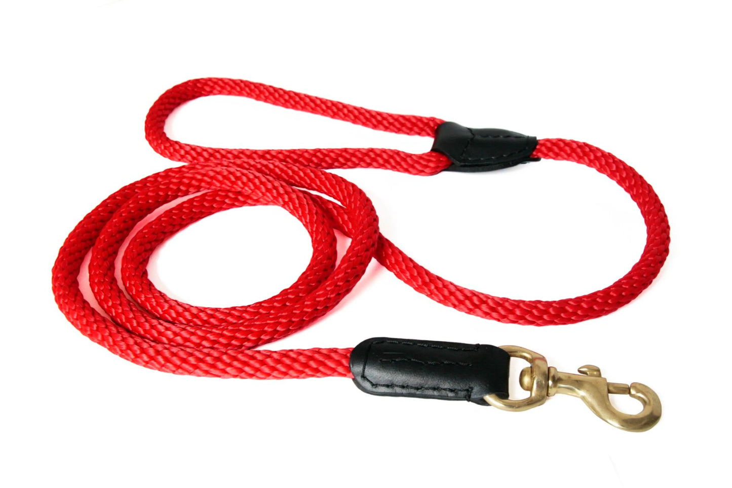 Premium Rope & Leather Dog Lead — 4ft, Show-Quality, 5 Colors, Close-Control