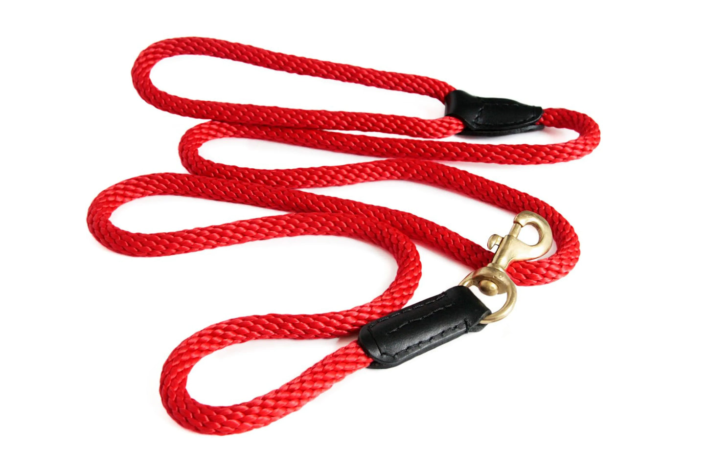 Premium Rope & Leather Dog Lead — 6ft, Show-Quality, 5 Colors