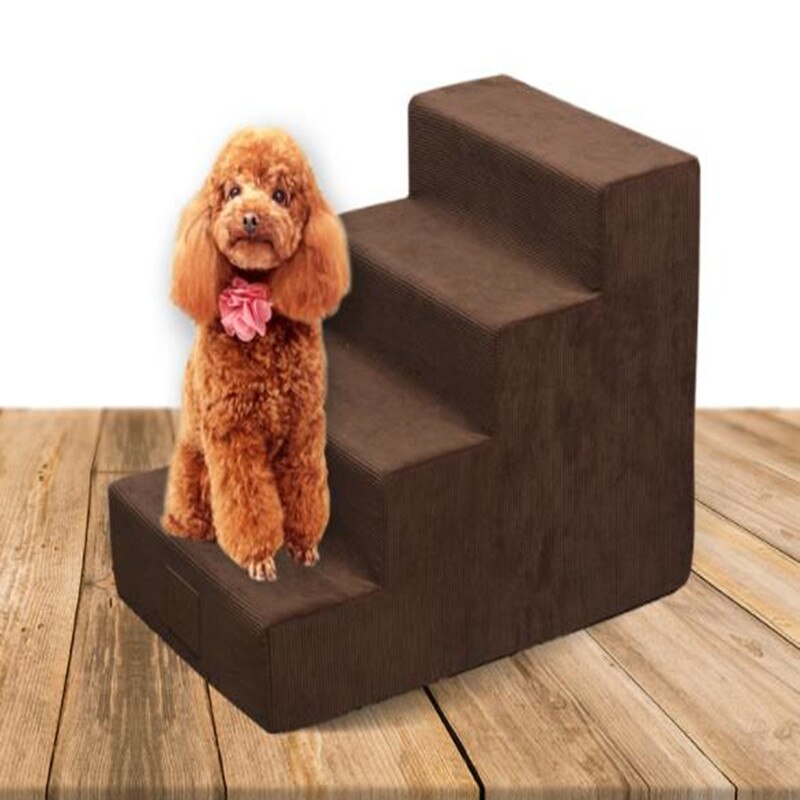 3-Step Anti-Slip Pet Stairs — 100 lb Capacity for Dogs & Cats