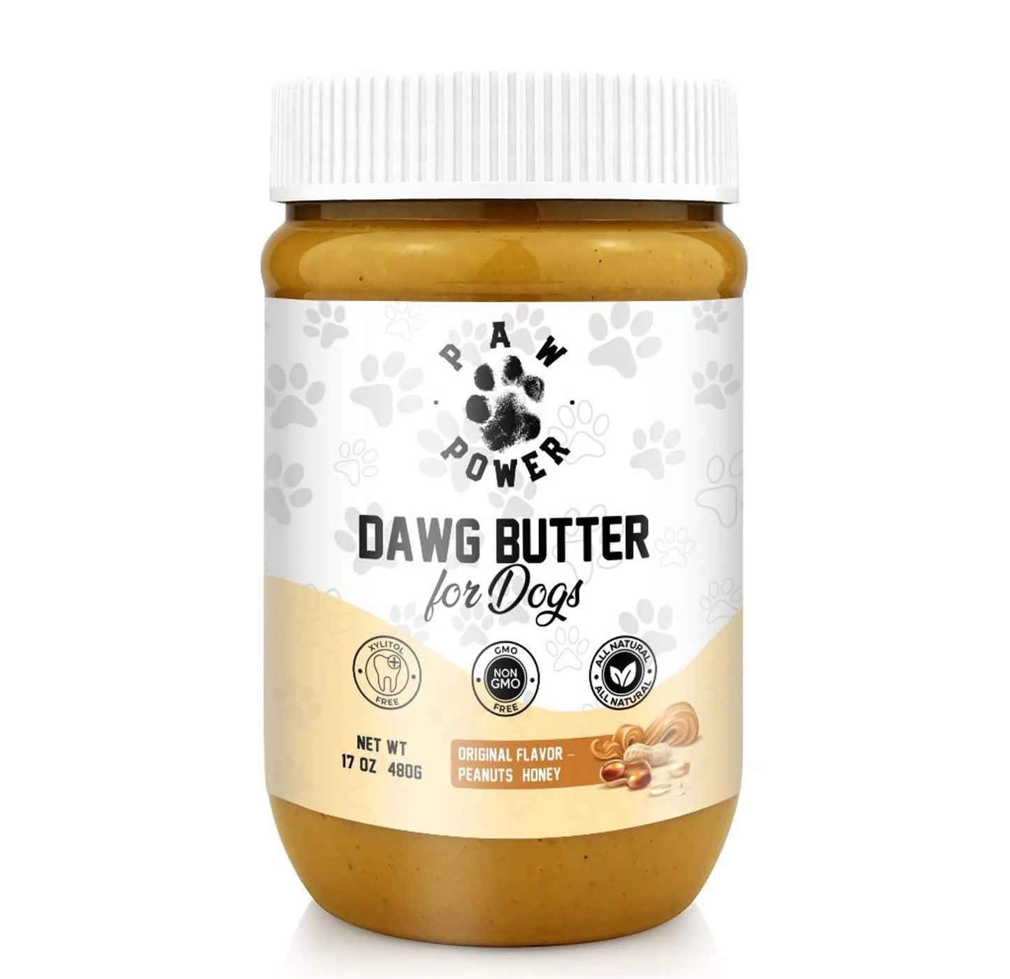 All-Natural Honey-Infused Dog Peanut Butter — Xylitol-Free, Rescue-Supporting