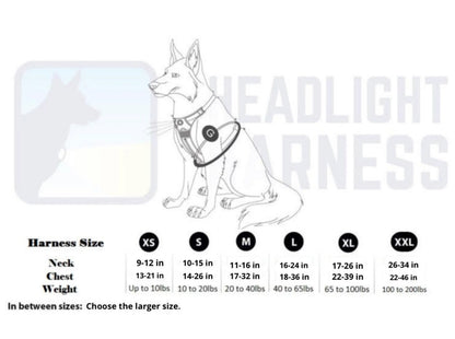 LED Safety Light Dog Harness — Rechargeable, Reflective, No-Choke, Water-Resistant