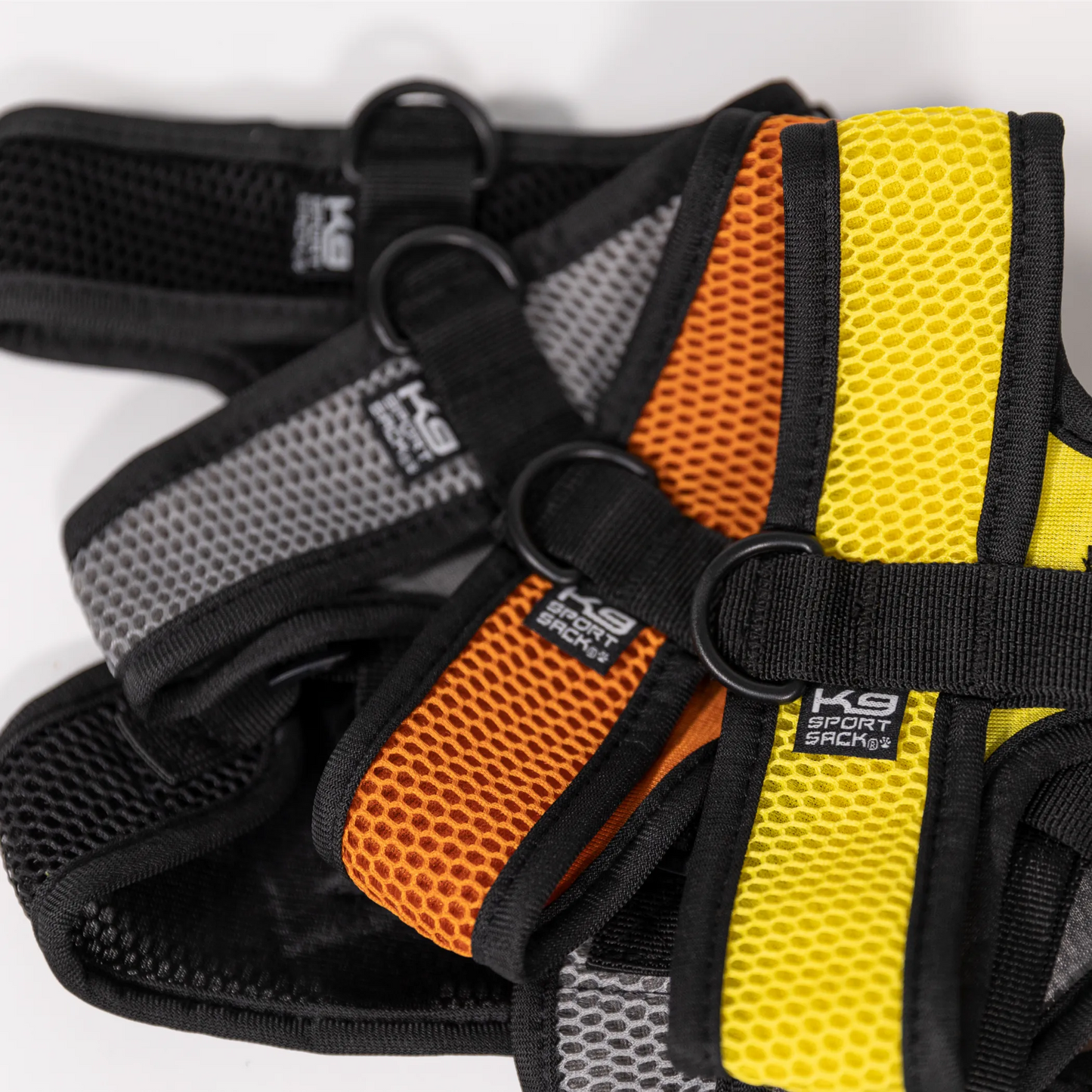 Breathable K9 Sport Harness — 3 D-Ring Points, Padded Mesh, Adjustable for All Adventures