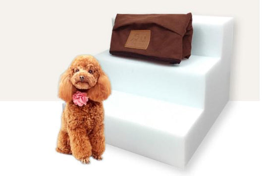 3-Step Anti-Slip Pet Stairs — 100 lb Capacity for Dogs & Cats