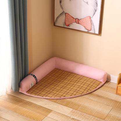 Bamboo Fiber Cooling Pet Bed — Natural Heat Dissipation, No Electricity, Multi-Use, S to XL