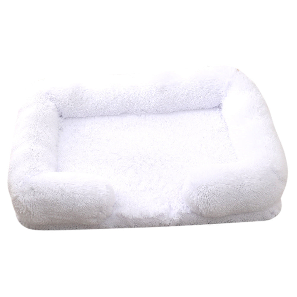 Ultra-Soft Plush Round Pet Bed — Calming Donut Bed for Dogs & Cats