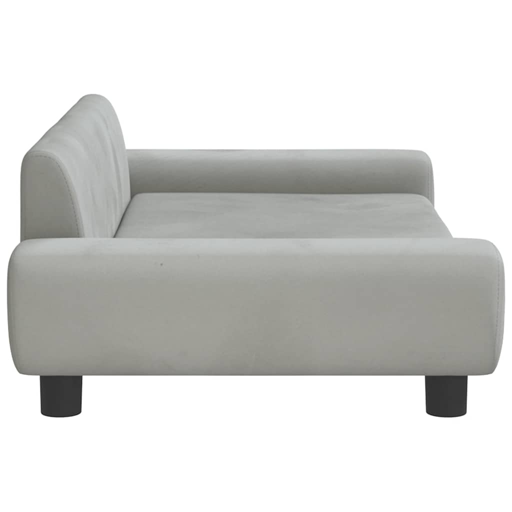 Velvet Dog Sofa Bed — Solid Pine Legs, Foam Cushion, 50kg Capacity, 3 Colors