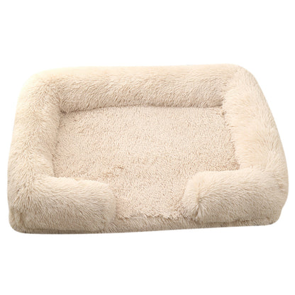 Ultra-Soft Plush Round Pet Bed — Calming Donut Bed for Dogs & Cats