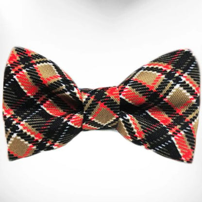 Classic Plaid Dog Collar — Water-Resistant Nylon, Quick-Release, Machine Washable