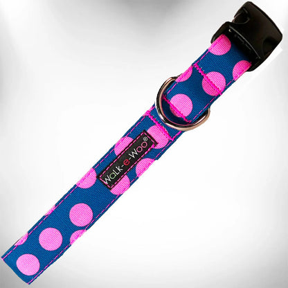 Holiday Paws: Red Polka Dot Dog Collar - Super Durable & Comfy