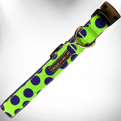 Neon Polka Dot Dog Collar - Durable, Comfortable & Stylish