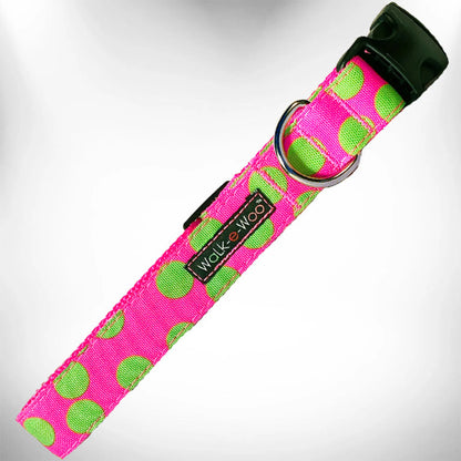 Neon Polka Dot Dog Collar - Durable, Comfortable & Stylish