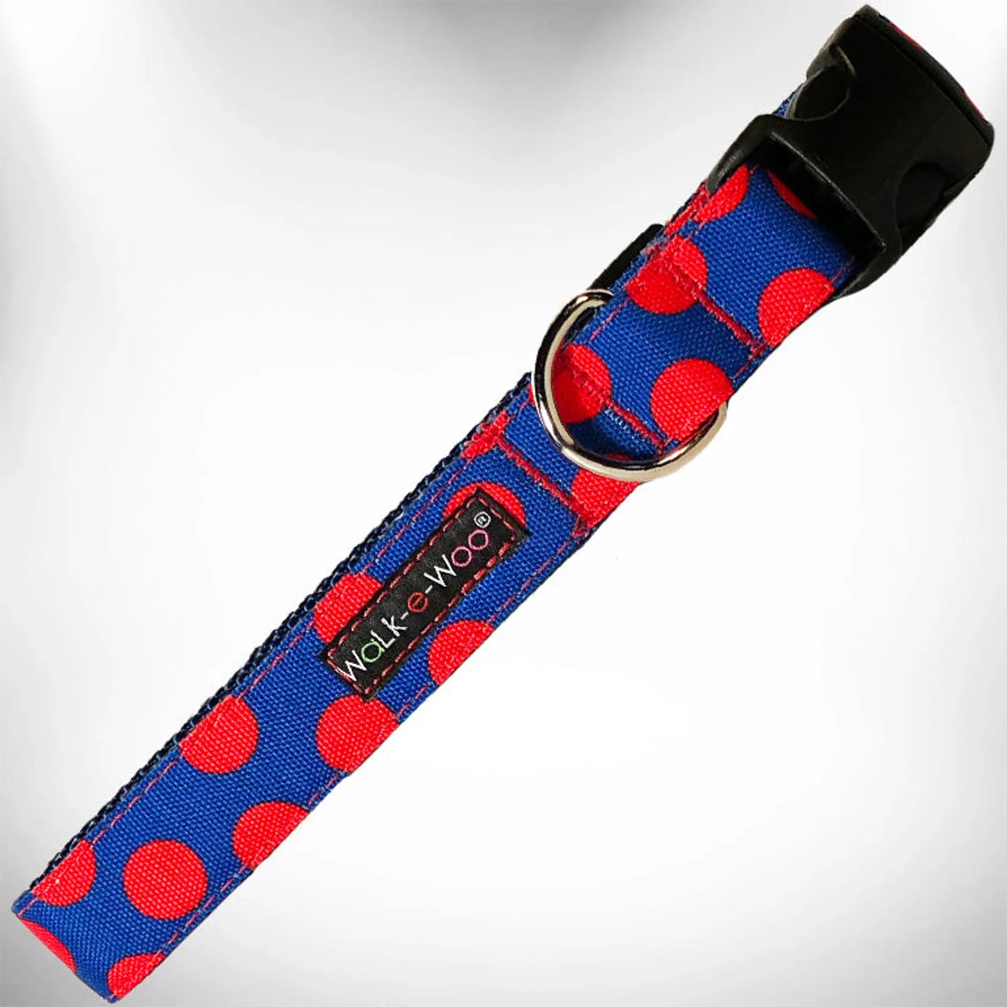 Holiday Paws: Red Polka Dot Dog Collar - Super Durable & Comfy