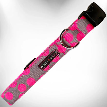 Neon Polka Dot Dog Collar - Durable, Comfortable & Stylish