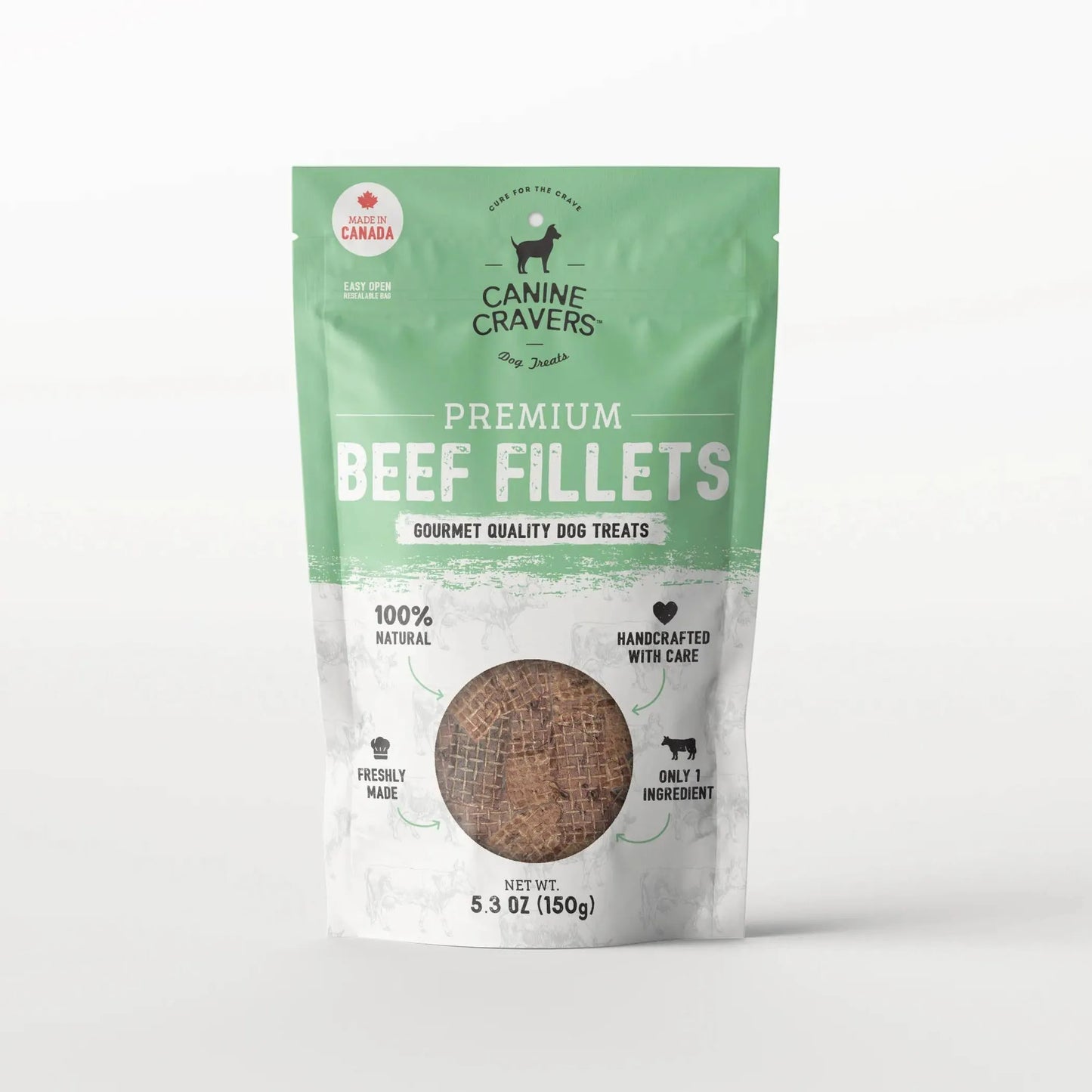 PureBites Premium Air-Dried Beef Fillets - 100% Natural Dog Treats