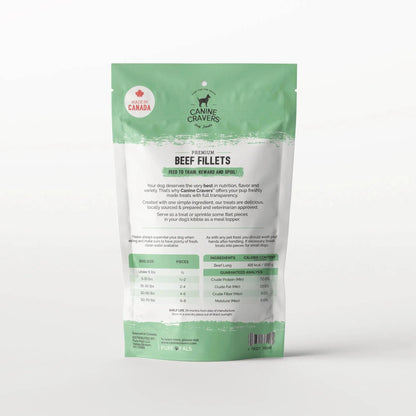 PureBites Premium Air-Dried Beef Fillets - 100% Natural Dog Treats