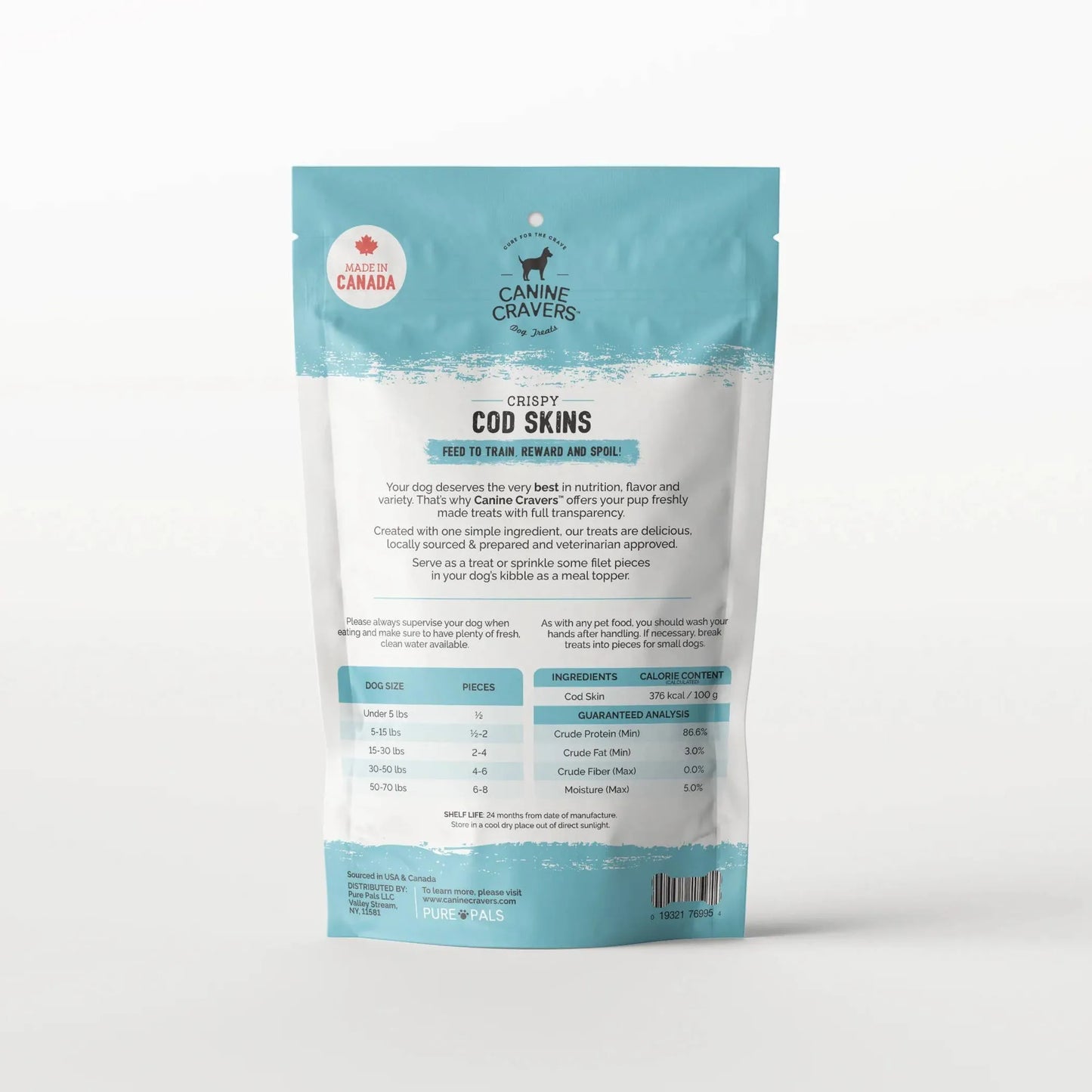 Alaskan Cod Skins: Pure, All-Natural Dog & Cat Treats