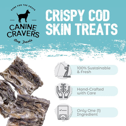 Alaskan Cod Skins: Pure, All-Natural Dog & Cat Treats