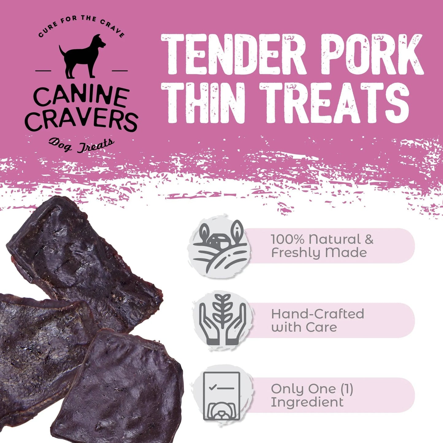 Pure Pork Pet Treats - Single Ingredient Canadian Delights