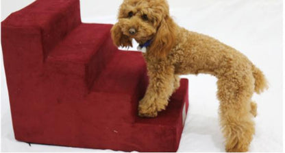 3-Step Anti-Slip Pet Stairs — 100 lb Capacity for Dogs & Cats