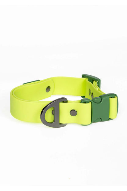 Mossy Pine Forest Waterproof Dog Collar - Heavy Duty & Stylish