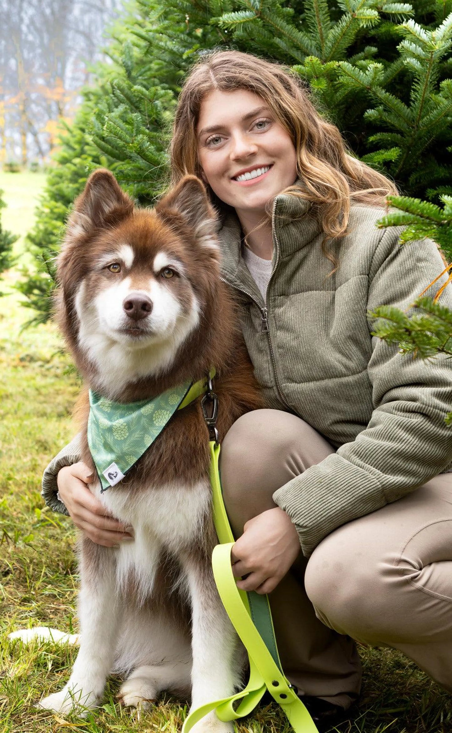 Mossy Pine Forest Waterproof Dog Collar - Heavy Duty & Stylish