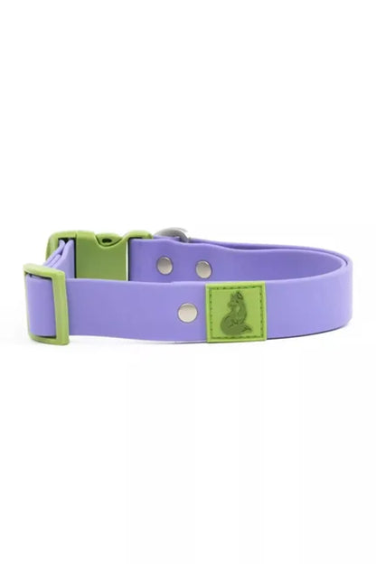 Lavender Garden Waterproof Dog Collar — 20% Wider, Odor-Proof, Quick-Release, Floral Dual-Tone