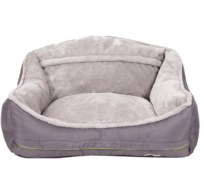 Orthopedic Memory Foam Dog Sofa Bed — Removable Cover, Non-Slip Base, Multiple Sizes