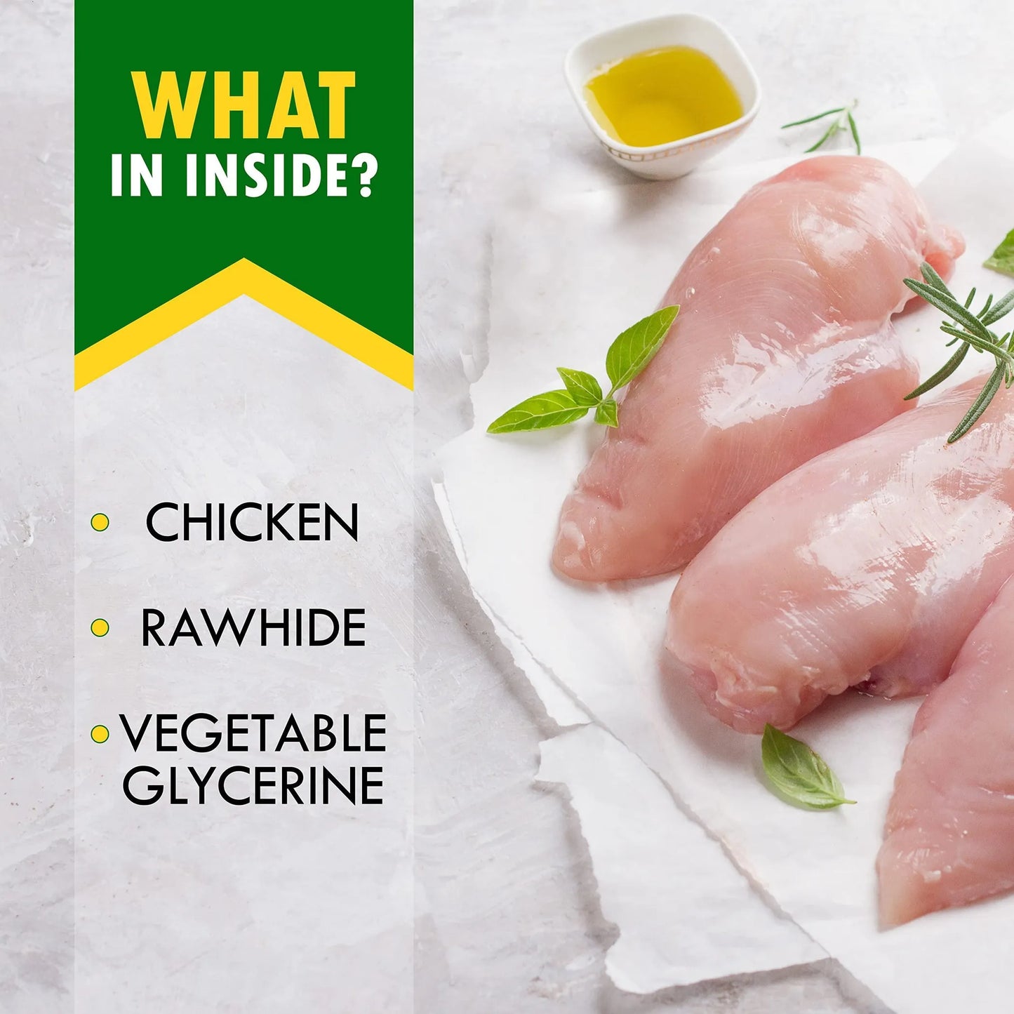 Chicken-Wrapped Rawhide Chews: Healthy Grain-Free Dog Treats