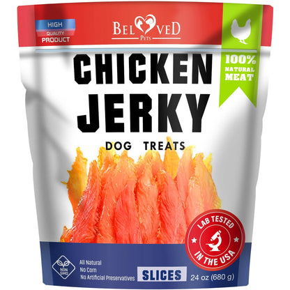 Pure Chicken Jerky Treats - Grain-Free, High Protein, USA Made