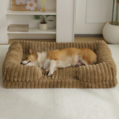Warm Plush Pet Mat Bed — 5 Sizes S-XXL, 15 Colors, Machine Washable