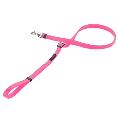 Boss Waterproof Adjustable Dog Lead — Nylon Core, Metal D-Ring, Dual-Tone, XS to XL