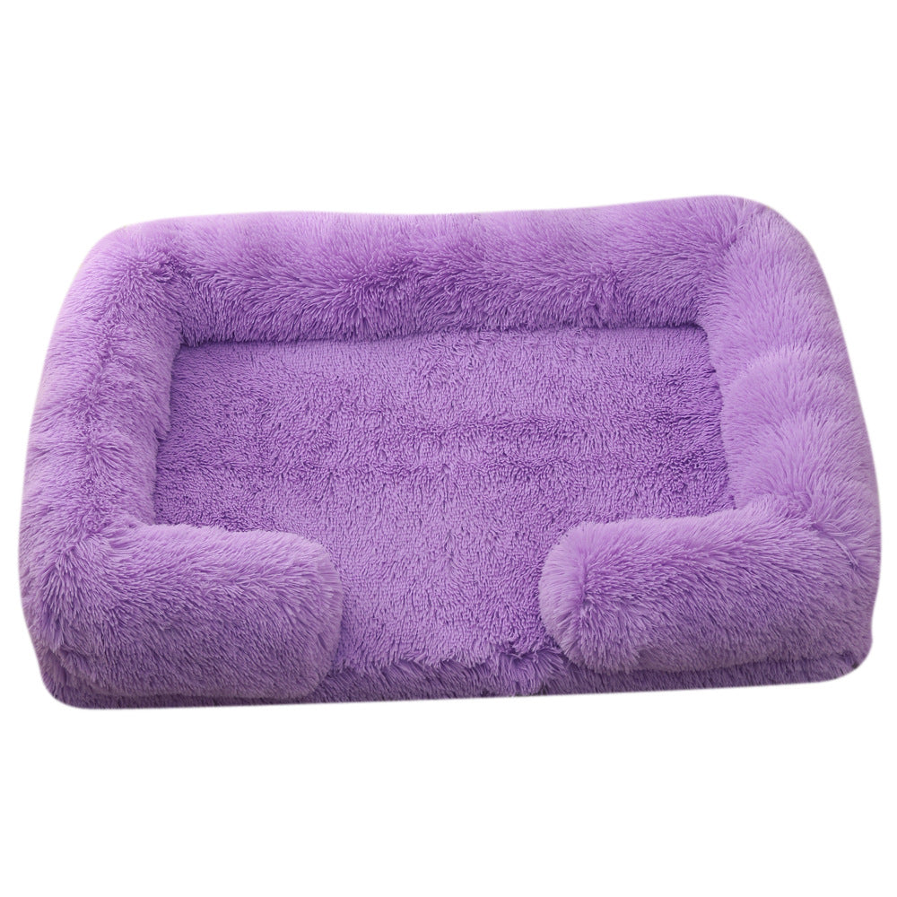 Ultra-Soft Plush Round Pet Bed — Calming Donut Bed for Dogs & Cats