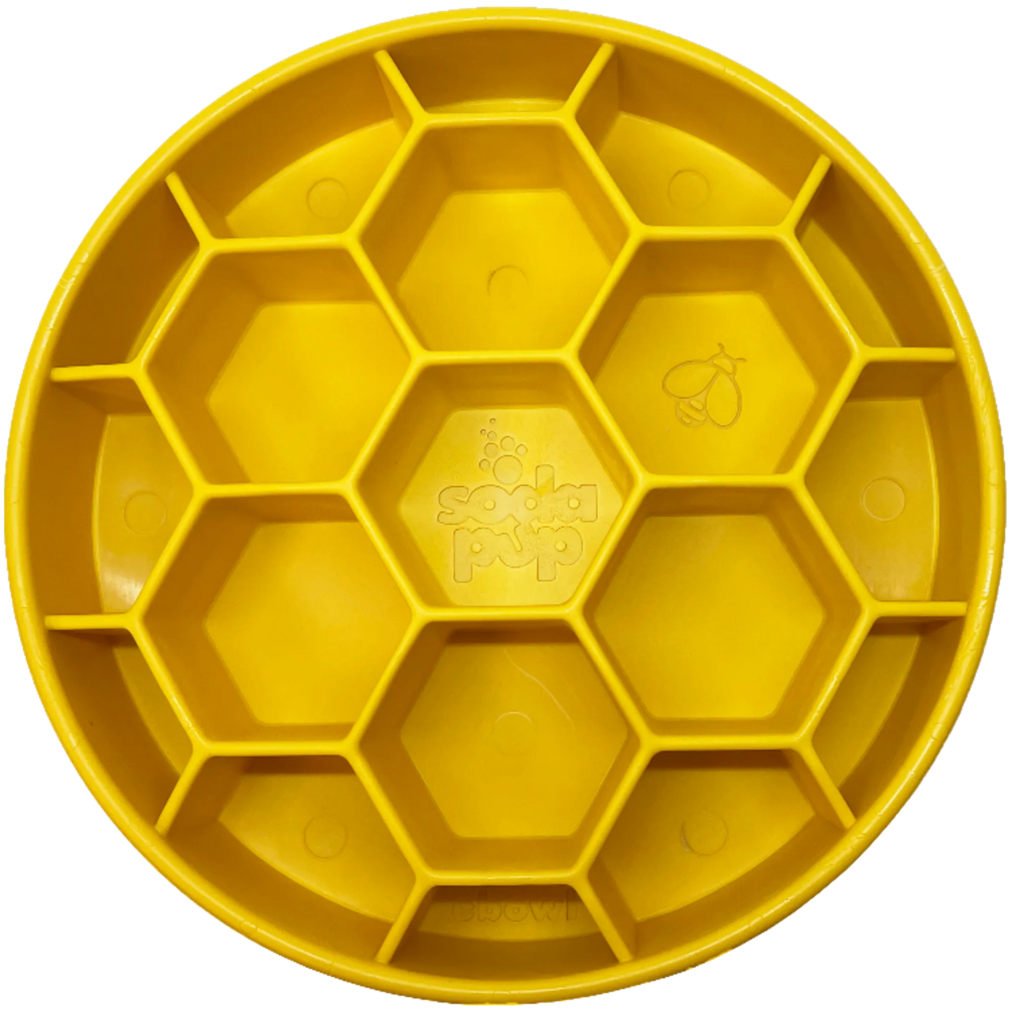 Honeycomb Slow Feeder Dog Bowl — Anti-Bloat, Mental Enrichment, Dishwasher Safe, USA Made