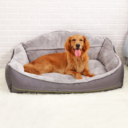 Orthopedic Memory Foam Dog Sofa Bed — Removable Cover, Non-Slip Base, Multiple Sizes