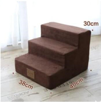 3-Step Anti-Slip Pet Stairs — 100 lb Capacity for Dogs & Cats