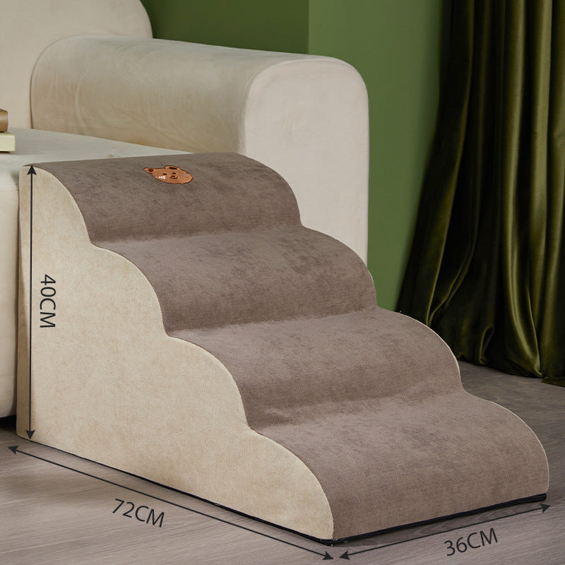 Premium Anti-Slip Pet Slope Ladder — Safe Ramp for Dogs & Cats