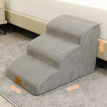 Non-Slip Bedside Pet Ladder — Gentle Steps for Small Dogs & Cats