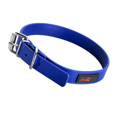 Waterproof Dog Collar — 18", Polymer-Coated, Odor-Resistant, No-Rivet Comfort, 30+ Colors