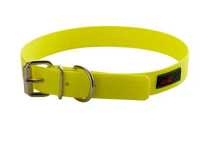 Waterproof Dog Collar — 18", Polymer-Coated, Odor-Resistant, No-Rivet Comfort, 30+ Colors